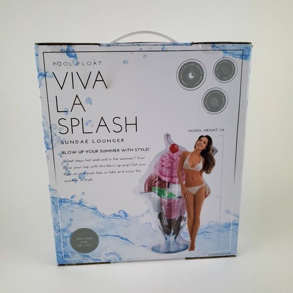 Unique Pool Float Ice Cream Sundae NEW Floaty 6 Feet Tall! 🍨💦 - Picture 2 of 4